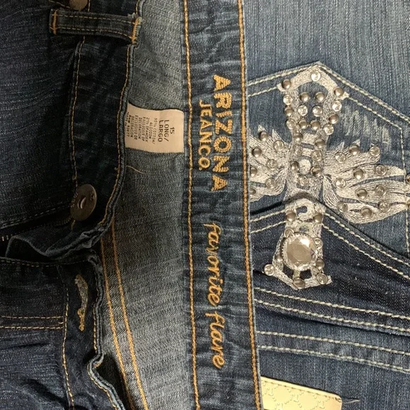 Arizona Jeanco. Favorite Flare jeans sz 15 long - Picture 9 of 11